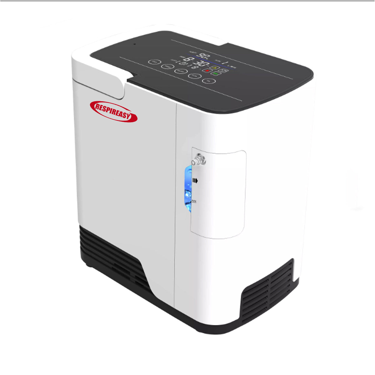 Home Oxygen Concentrator, Adjustable From 1 To 7 Liters, Oxygen Concentration 93%, Model: RESPIREASY RE-M1L