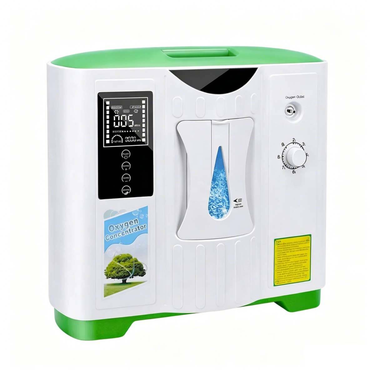 Oxygen Concentrator 2-9 Liter Continuous Flow Adjustable, 93% Oxygen Concentration, Silent Home Oxygen Concentrator