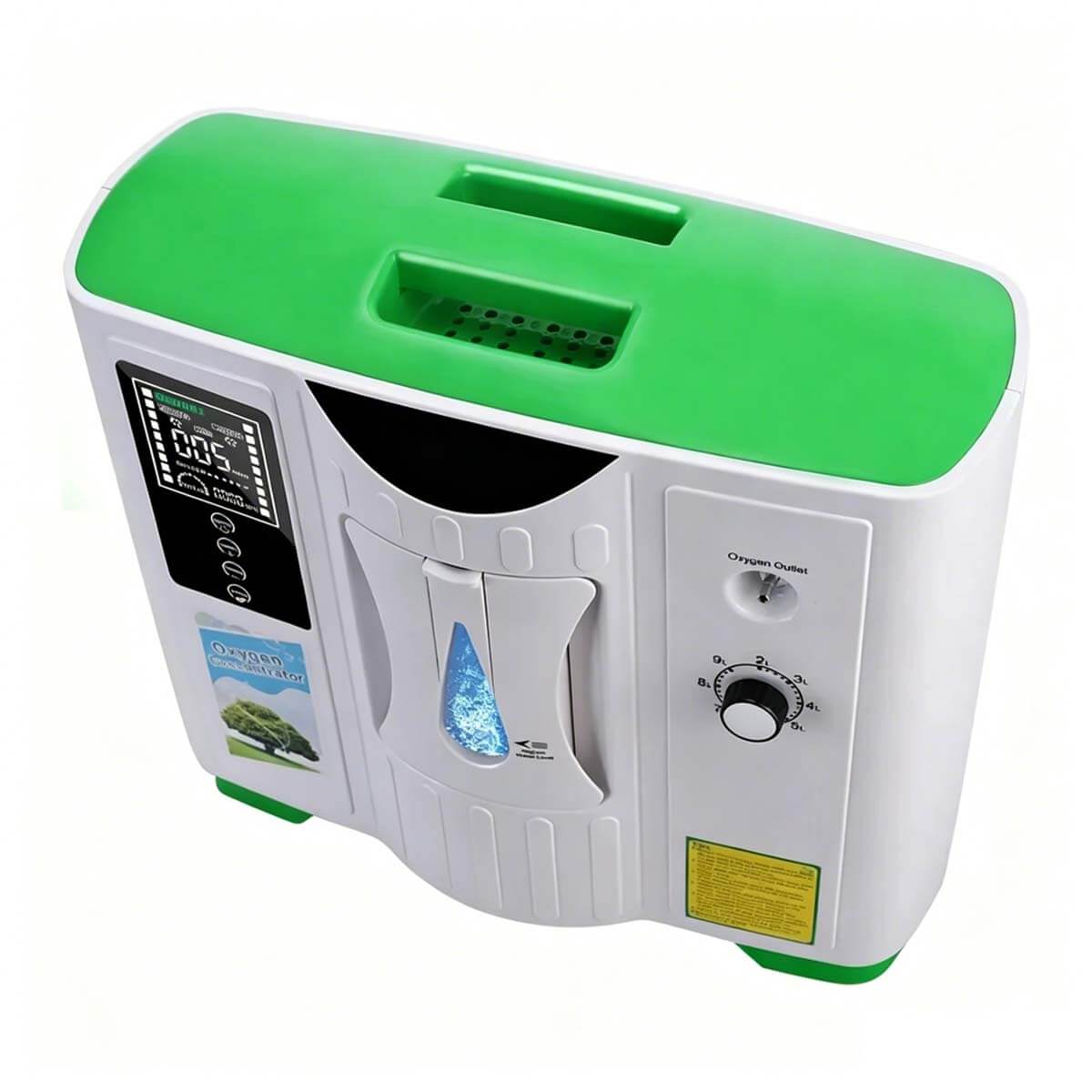 Oxygen Concentrator 2-9 Liter Continuous Flow Adjustable, 93% Oxygen Concentration, Silent Home Oxygen Concentrator