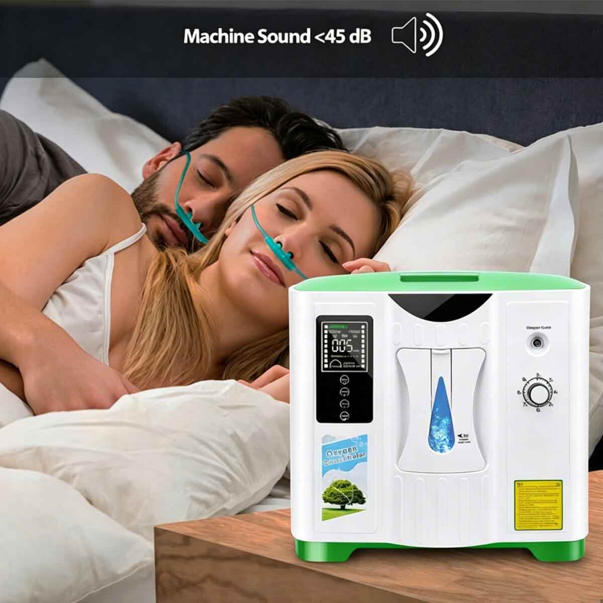 Oxygen Concentrator 2-9 Liter Continuous Flow Adjustable, 93% Oxygen Concentration, Silent Home Oxygen Concentrator