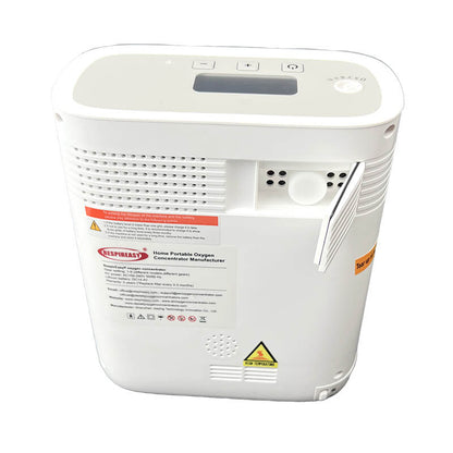Small Portable 1-5L Adjustable Continuous Flow Oxygen Concentrator with Removable Battery, Suitable for Home and Travel Use RESPIREASY RE-Y5