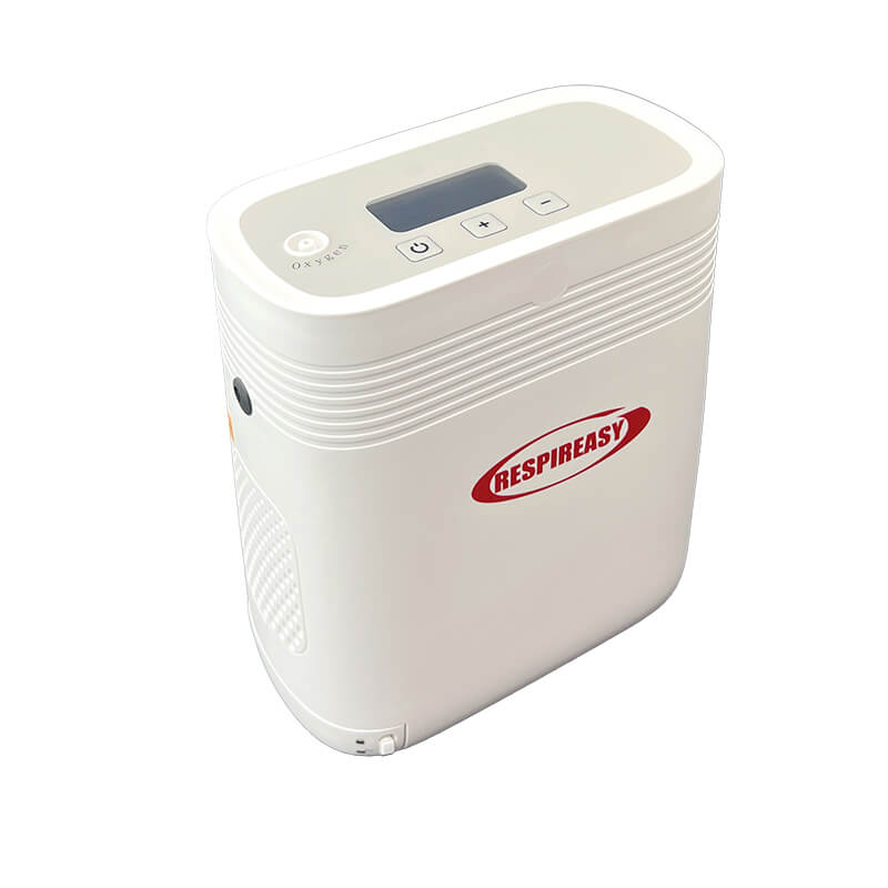 Small Portable 1-5L Adjustable Continuous Flow Oxygen Concentrator with Removable Battery, Suitable for Home and Travel Use RESPIREASY RE-Y5