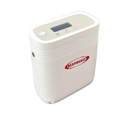 Small Portable 1-5L Adjustable Continuous Flow Oxygen Concentrator with Removable Battery, Suitable for Home and Travel Use RESPIREASY RE-Y5