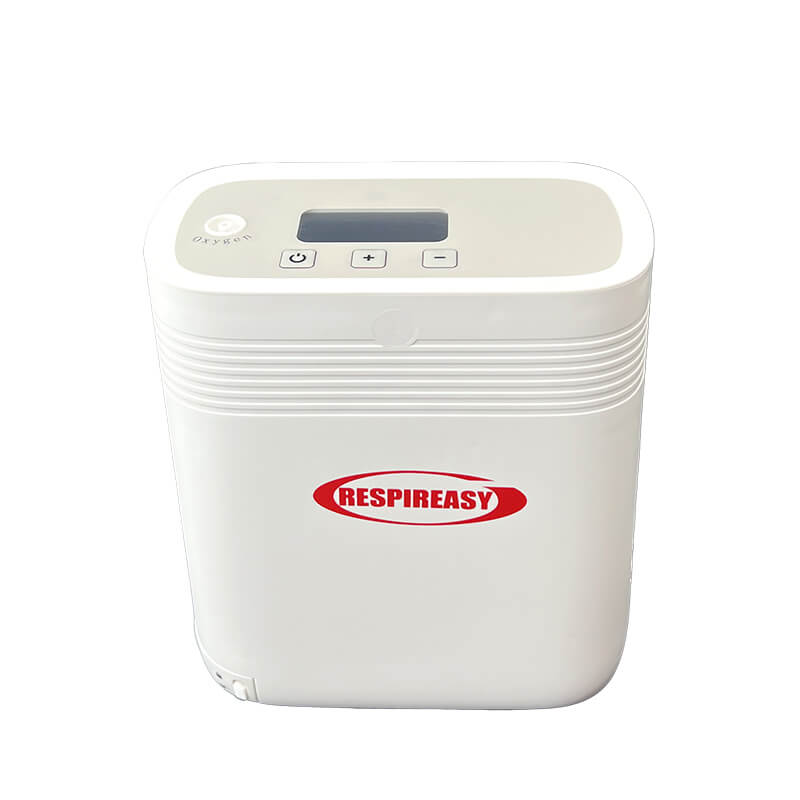 Small Portable 1-5L Adjustable Continuous Flow Oxygen Concentrator with Removable Battery, Suitable for Home and Travel Use RESPIREASY RE-Y5