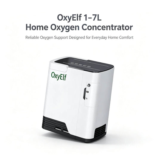 Portable Home Oxygen Concentrator, 1-7 Liter Adjustable Home Oxygen Generator, Home Oxygen Therapy Oxygen Concentrator