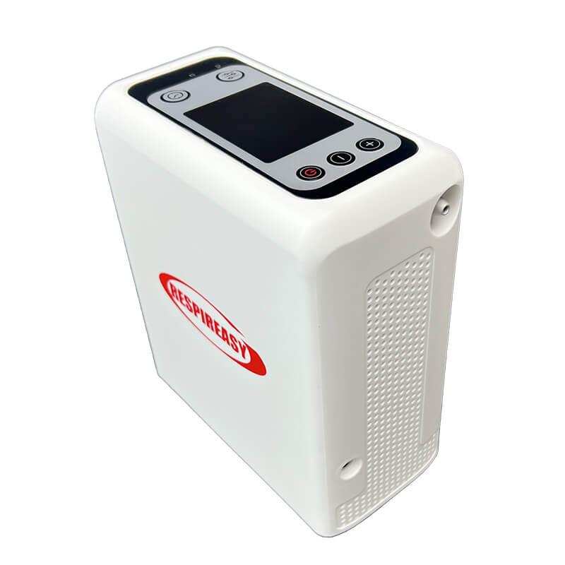 Mini Portable 1-6L Adjustable Oxygen Concentrator with Detachable Battery, Suitable for Home and Travel use RESPIREASY RES