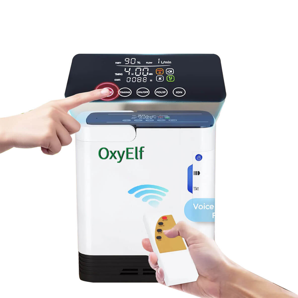 Portable Home Oxygen Concentrator, 1-7 Liter Adjustable Home Oxygen Generator, Home Oxygen Therapy Oxygen Concentrator