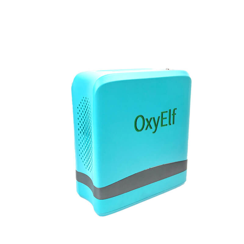 Mini Portable 1-7L Adjustable Pulse Flow Oxygen Concentrator for Home and Travel Use with Removable Lithium Battery OxyElf Elf-Y7