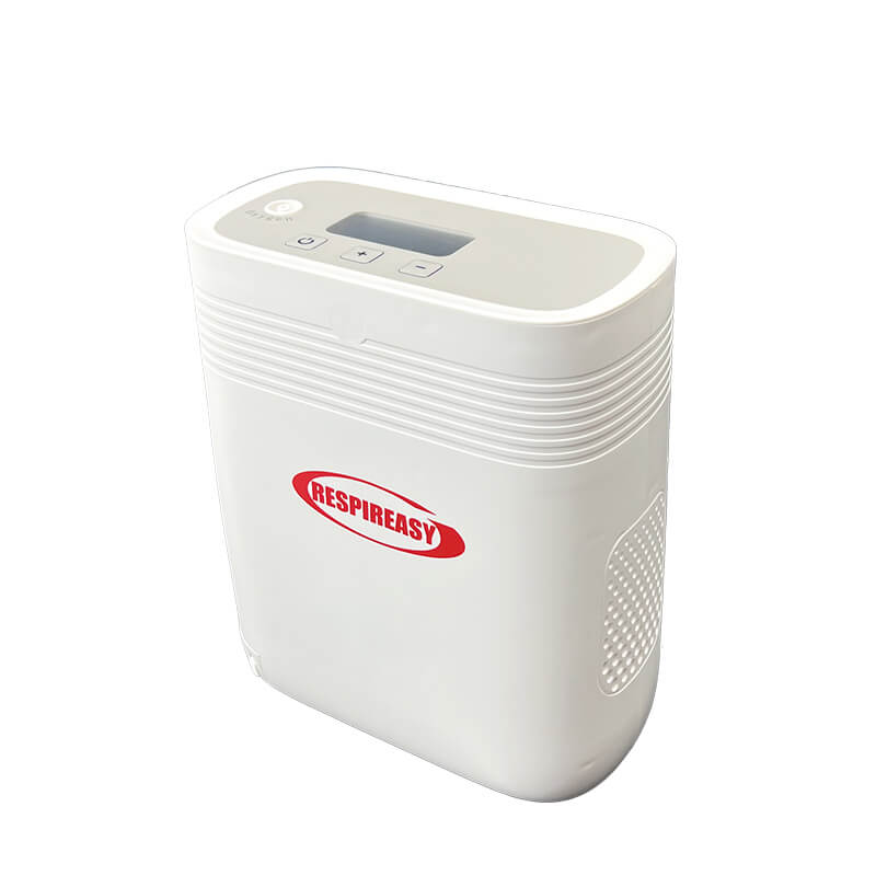 Small Portable 1-5L Adjustable Continuous Flow Oxygen Concentrator with Removable Battery, Suitable for Home and Travel Use RESPIREASY RE-Y5