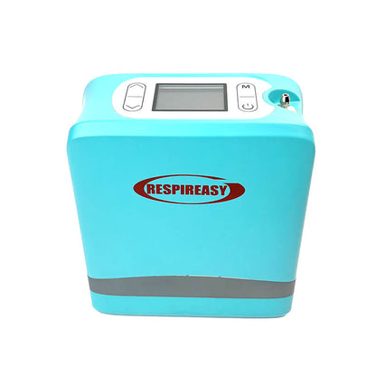Mini Portable 1-7L Adjustable Pulse Flow Oxygen Concentrator for Home and Travel Use with Removable Lithium Battery RESPIREASY RE-Y7 .