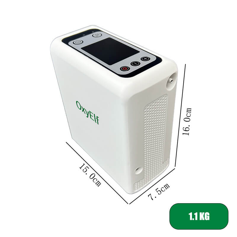 Mini Portable 1-6L Adjustable Oxygen Concentrator with Detachable Battery, Suitable for Home and Travel use