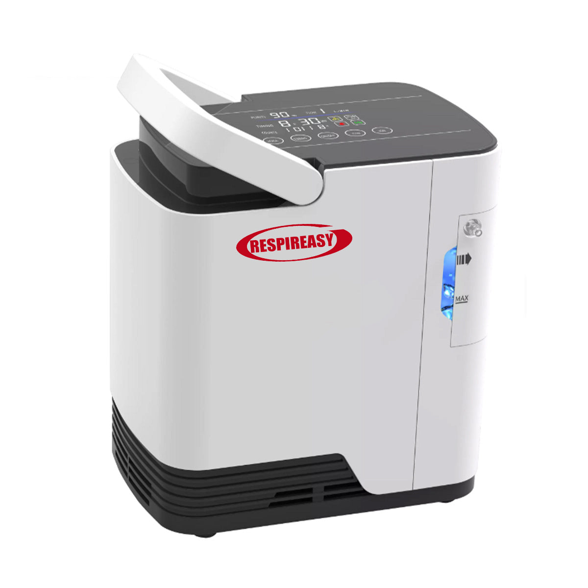 Home Oxygen Concentrator, Adjustable From 1 To 7 Liters, Oxygen Concentration 93%, Model: RESPIREASY RE-M1L