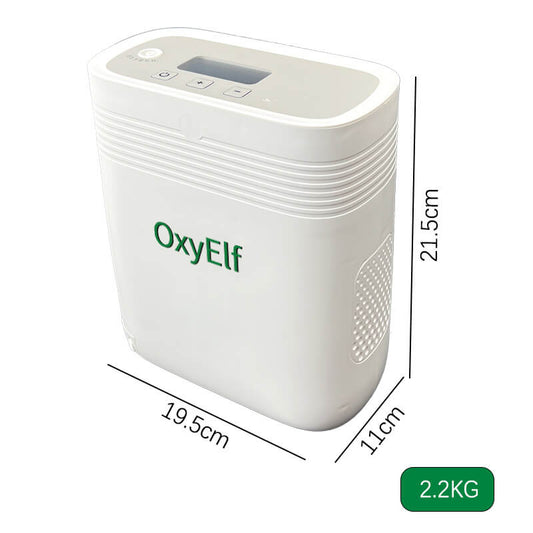 Small Portable 1-5L Adjustable Continuous Flow Oxygen Concentrator with Removable Battery, Suitable for Home and Travel Use OxyElf Elf-Y5