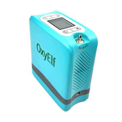 Mini Portable 1-7L Adjustable Pulse Flow Oxygen Concentrator for Home and Travel Use with Removable Lithium Battery OxyElf Elf-Y7