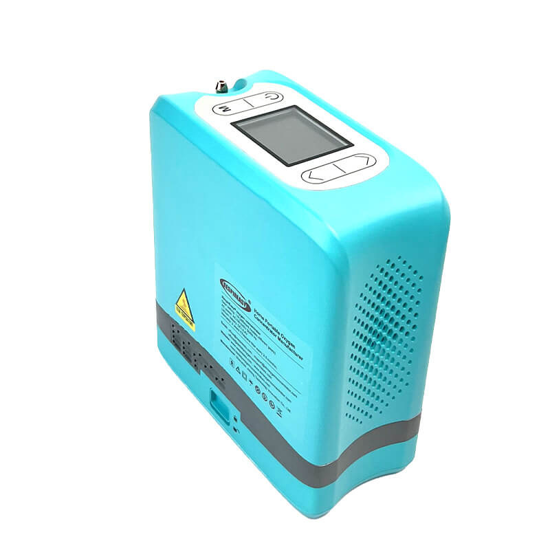 Mini Portable 1-7L Adjustable Pulse Flow Oxygen Concentrator for Home and Travel Use with Removable Lithium Battery RESPIREASY RE-Y7 .