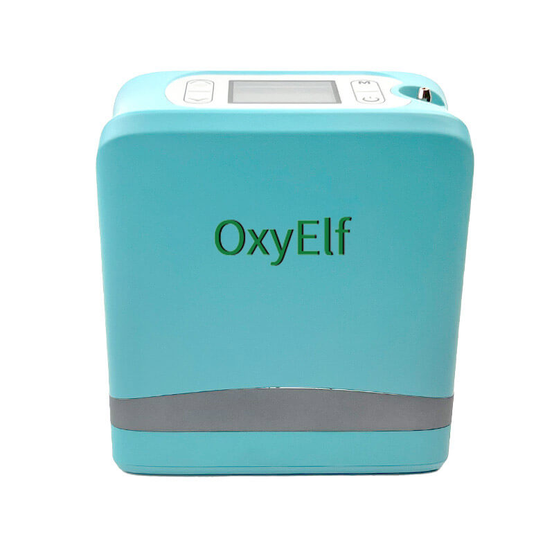 Mini Portable 1-7L Adjustable Pulse Flow Oxygen Concentrator for Home and Travel Use with Removable Lithium Battery OxyElf Elf-Y7