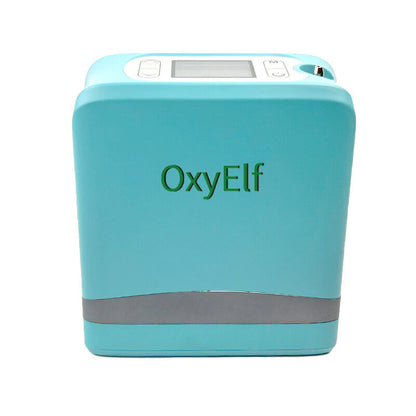 Mini Portable 1-7L Adjustable Pulse Flow Oxygen Concentrator for Home and Travel Use with Removable Lithium Battery OxyElf Elf-Y7